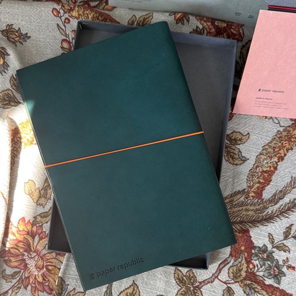 Paper Republic Grand Voyager Leather Traveler’s Notebook petrol blue ribbon kit - Picture 2 of 5